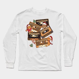 Retro Christmas Gingerbread Long Sleeve T-Shirt